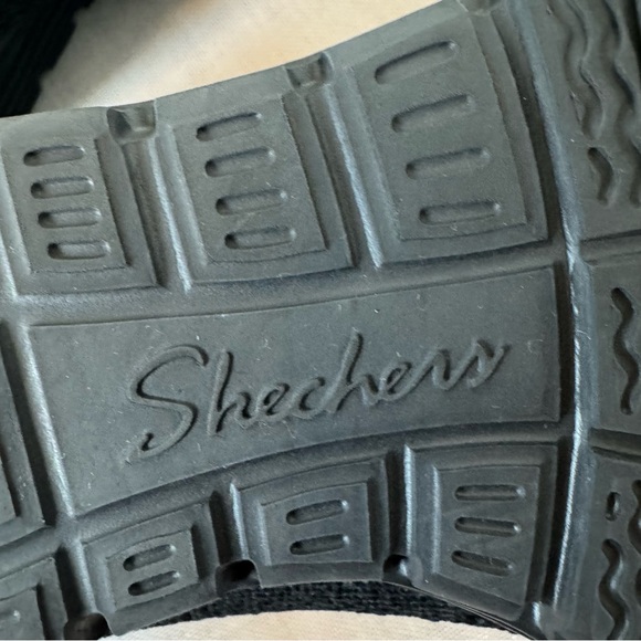 Skechers Black Knit Scallop Loafer Summer Flat Slip-On Flats Woven Office 0038* - Picture 7 of 13